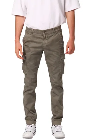 Masons Byxor, Herr, L, Bomull, Camouflage Cargo Byxor Extra-Slim Fit