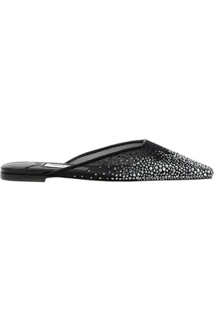 Jimmy Choo Skor, Dam, 36 1/2 EU, Läder, Kristallmulor för kvinnor