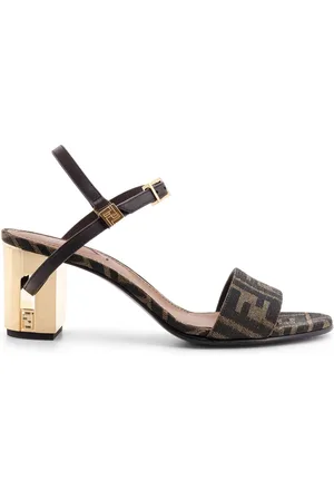Fendi Skor, Dam, 40 EU, Bomull, Delfina Sandaler i Brunt Tyg