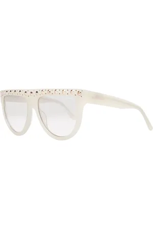 Guess Accessoarer, Dam, ONE Size, Vita Dam Solglasögon Rund Gradient