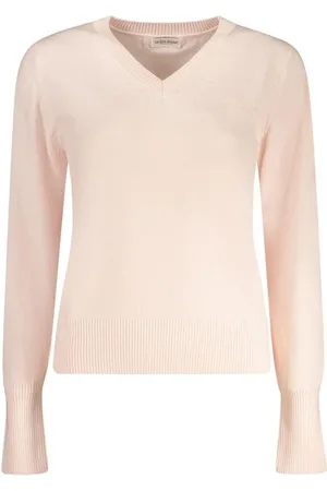 Guess Stickade tröjor & koftor, Dam, XS, Polyester, Rosa Ullstickad Tröja