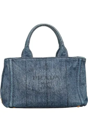 Prada Pre-owned, Dam, ONE Size, Denim, Pre-owned Denim handvskor