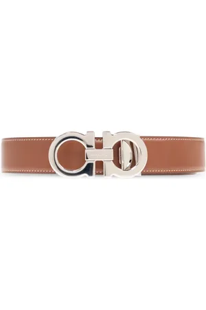 Salvatore Ferragamo Accessoarer, Herr, 115 CM, Läder, Tvåsidig bälte