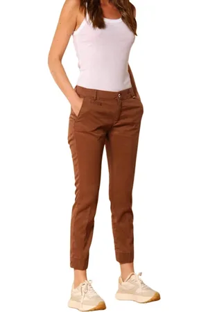 Masons Byxor, Dam, M, Slim Fit Chino Capri Byxor