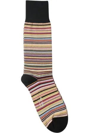 Paul Smith Underkläder, Herr, ONE Size, Bomull, Multifärgade Randiga Bomullsblandningsstrumpor