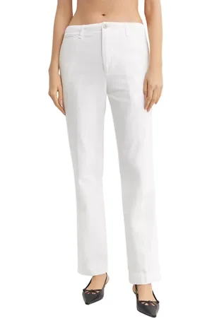 FAY Byxor, Dam, W29, Bomull, Vita Loose Fit Chino Byxor