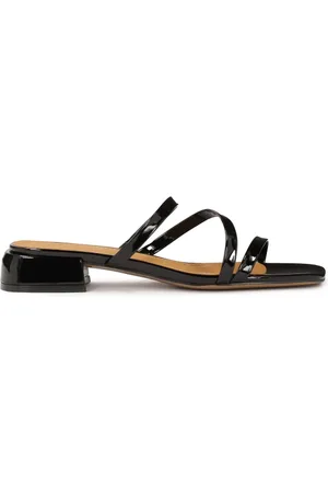 Kazar Skor, Dam, 39 EU, Läder, Flip-flops på en platt sula gjord av lackläder