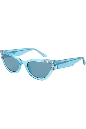 Guess Accessoarer, Dam, ONE Size, Turkos Cat Eye Solglasögon Kvinnor