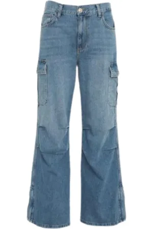 Liu Jo Jeans, Dam, W30, Denim, Denim Cargo Byxor för Kvinnor