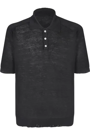Atomofactory Topp, Herr, M, Bomull, Svart T-shirt Polo Modern Stil