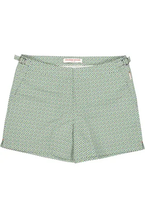 Orlebar Brown Badkläder, Herr, W31, Nylon, Återvunnen Nylon Badshorts Geo Kiwi