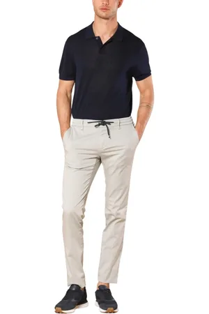 Masons Byxor, Herr, L, Bomull, Slim Fit Resa Chino Byxor