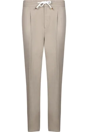 Brunello Cucinelli Byxor, Herr, L, Bomull, Dragsko Byxor för Män