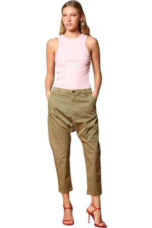 Masons Byxor, Dam, 2Xs, Bomull, Gabardine Carrot Fit Dam Chino Byxor