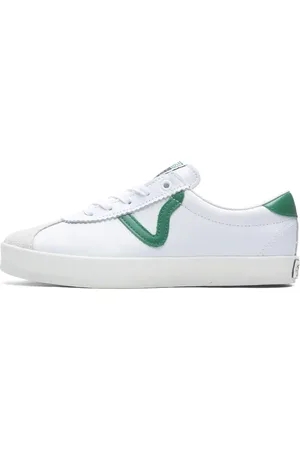 Vans Skor, Herr, 40 1/2 EU, Läder, Låg 73 Vit Grön Sneakers