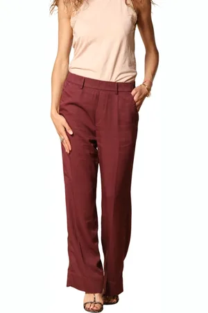 Masons Byxor, Dam, L, Bordeaux Modal Chino Jogger Byxor