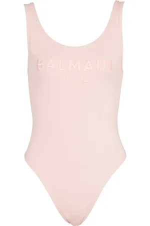 Balmain Badkläder, Dam, XS, Baddräkt med Paris broderi