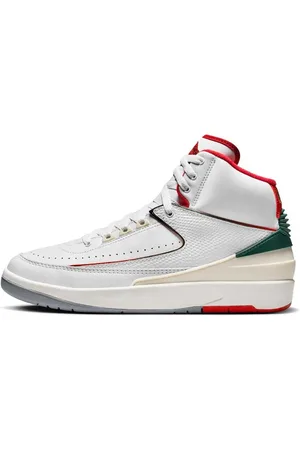 Jordan Skor, Herr, 44 EU, Läder, Fire Red High-Top Sneakers
