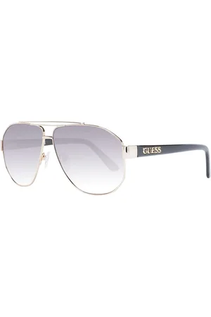 Guess Accessoarer, Dam, ONE Size, Guld Aviator Solglasögon för Kvinnor
