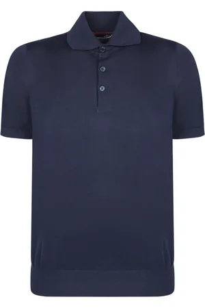 Brunello Cucinelli Topp, Herr, M, Bomull, Blått Polotröja Avslappnad Stil