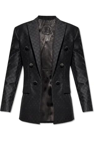 Balmain Jacka, Herr, L, Monogrammönstrad blazer