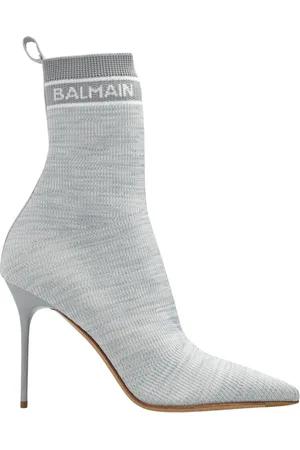 Balmain Skor, Dam, 38 EU, Läder, Skye Ankelstövlar med Klack