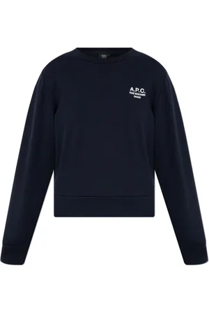 A.P.C. Sweatshirts & Hoodies, Dam, S, Bomull, Sweatshirt med broderad logotyp