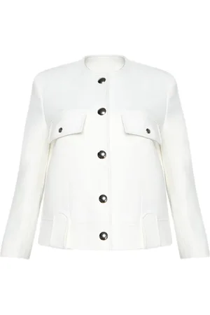 Khaite Jacka, Dam, XS, Chalk Laybin Jacket