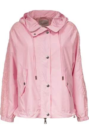 ERMANNO SCERVINO Jacka, Dam, XS, Polyester, Kort Parka med Huva och Brodyr