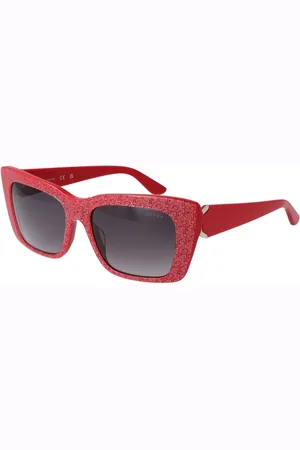 Guess Accessoarer, Dam, ONE Size, Röda Cat Eye Solglasögon