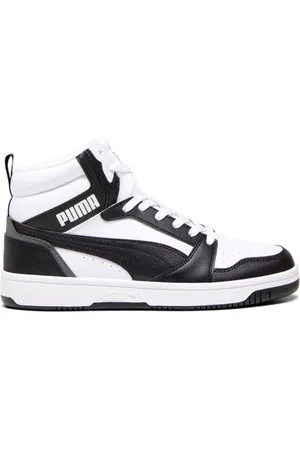 PUMA Skor, Herr, 42 EU, Vit Svart Rebound V6 Sneakers
