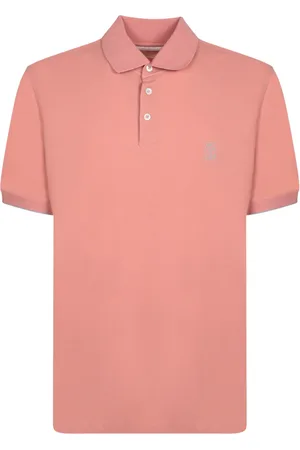 Brunello Cucinelli Topp, Herr, L, Bomull, Avslappnad Rosa Polotröja