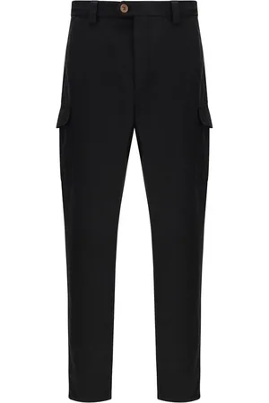 Brunello Cucinelli Byxor, Herr, M, Bomull, Cargo Bomullsbyxor med Fickor