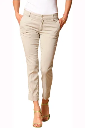 Masons Byxor, Dam, XS, Slim Fit Chino Capri Byxor