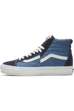 Vans Skor, Herr, 44 1/2 EU, Bomull, Clash the Wall LX Navy Sneakers