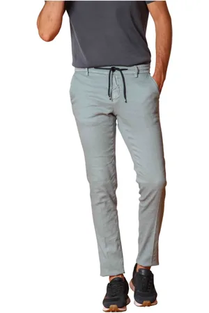Masons Byxor, Herr, M, Bomull, Slim Fit Linne Bomull Jogger Byxor