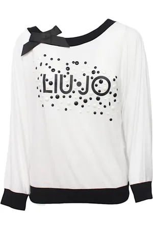 Liu Jo Topp, Dam, L, Spandex, Mönstrad viskos långärmad topp