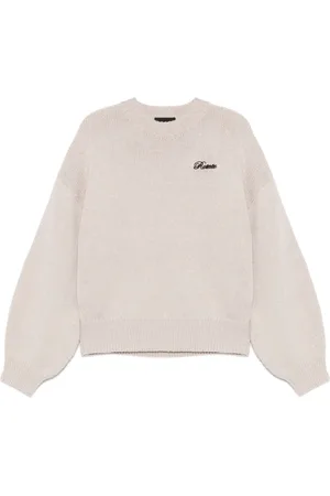 ROTATE Stickade tröjor & koftor, Dam, M, Stickad crewneck tröja för kvinnor
