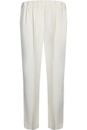 Brunello Cucinelli Byxor, Dam, L, Vita höga midjbyxor Elegant stil