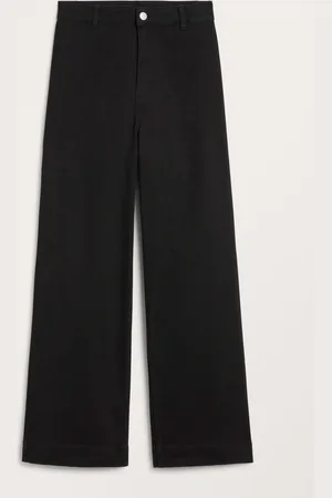Monki Regular waist straight leg trousers