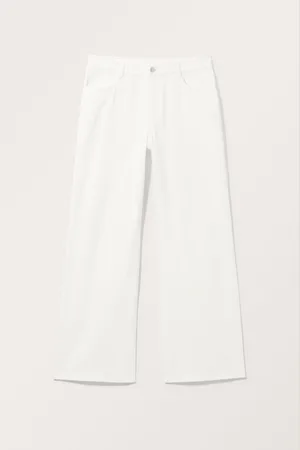 Monki Straight Twill Trousers