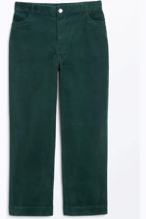 Monki Regular waist straight leg corduroy trousers