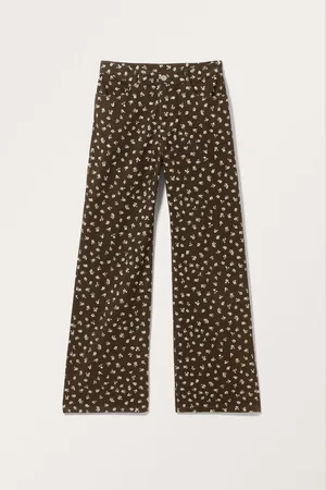 Monki Straight Twill Trousers