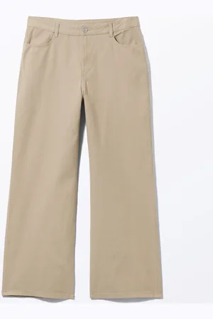 Monki Straight Twill Trousers