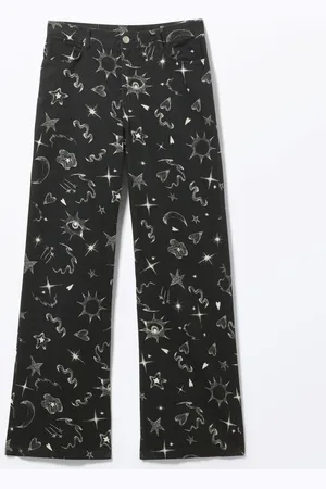 Monki Straight Twill Trousers