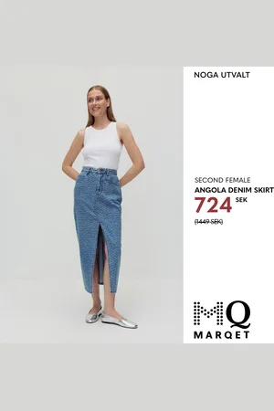Second Female Angola denim skirt