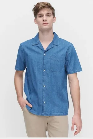 Les Deux Klark denim ss shirt Skjortor