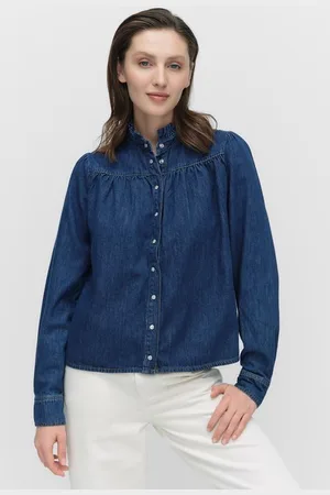 Second Female Mina denim shirt Blusar