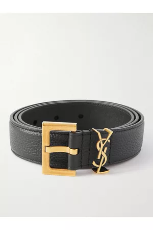 Saint Laurent 3cm Full-Grain Leather Belt - Men - - EU 70