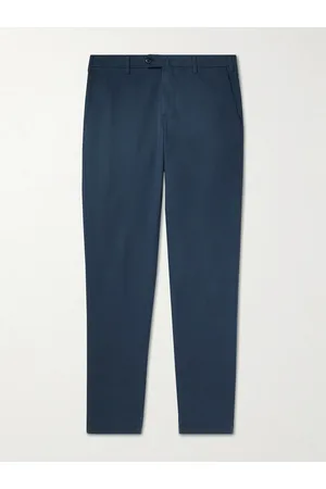 Loro Piana Pantaflat Slim-Fit Pleated Stretch-Cotton Trousers - Men - - IT 44